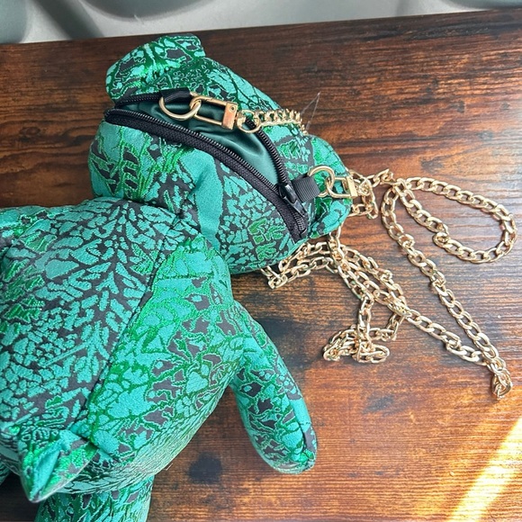 Green Teddy Bear Shoulder Bag - Picture 4 of 4